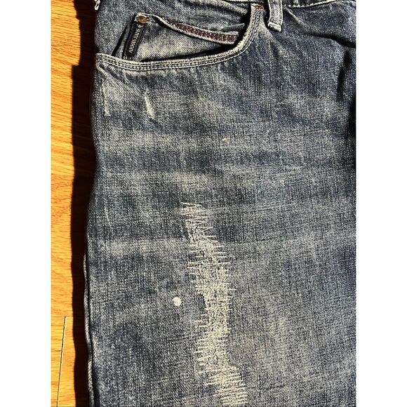 Armani J21 Regular Fit Distressed Button Fly Jeans - Picture 3 of 8